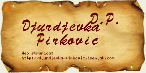 Đurđevka Pirković vizit kartica